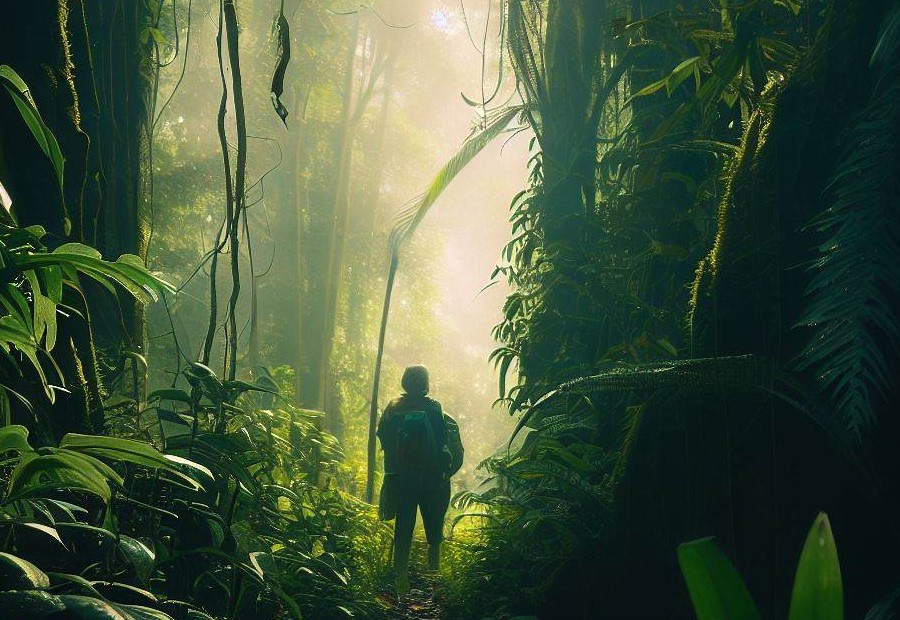 Jungle Trekking in the Amazon Rainforest